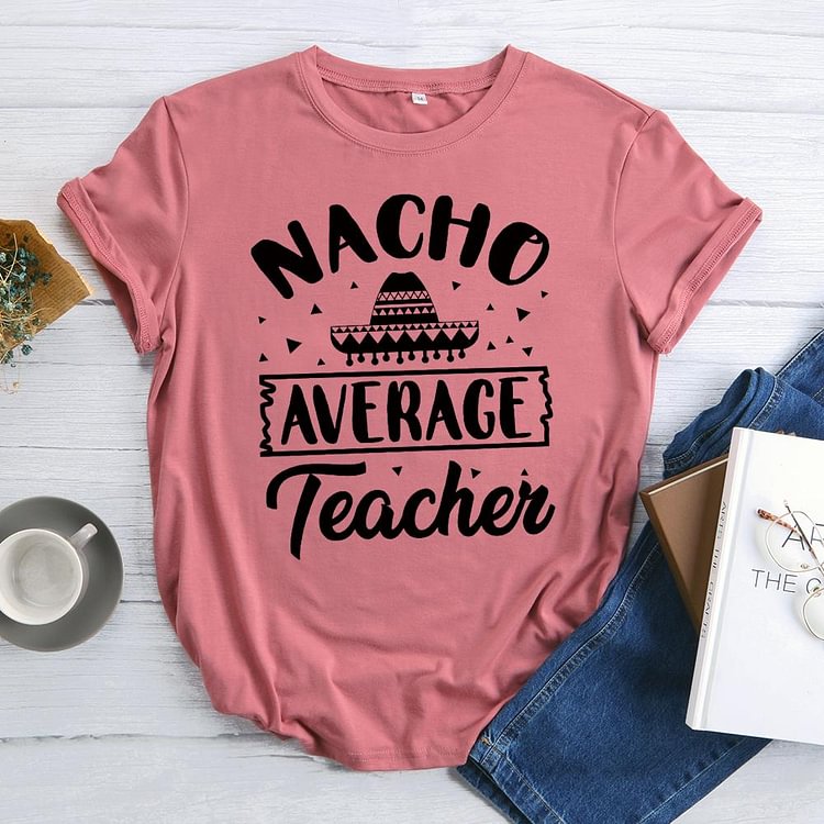 ANB - Nacho Average Teacher Book Lovers Tee-07045