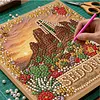 Holy Cross Framed DIY Pearl Painting Kit for Adults with Frame 20x20cm