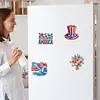 4pcs America 250th Anniversary DIY Diamond Art Magnets Kit Diamond Art Refrigerator Magnet Rhinestones Refrigerator Magnetic Sticker for Adult Beginners DIY Home Office Decor (05)