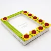 Sunflower DIY Building Block Photo Frame Kit,Creative Handmade Assembled Photo Frame Handmade Craft Gift Home Tabletop Display Decor