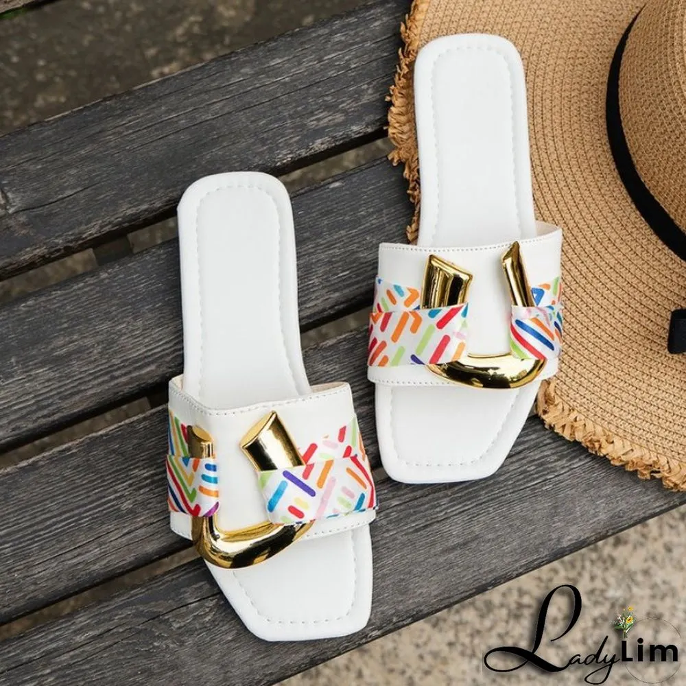 Black Casual Patchwork Basic Square Comfortable Shoes