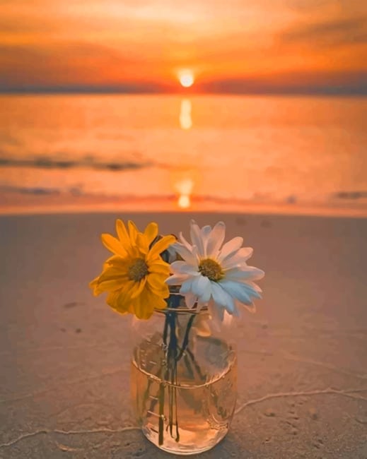 

Flowers On The Beach – Paint By Numbers - 40*50CM, 501 Original