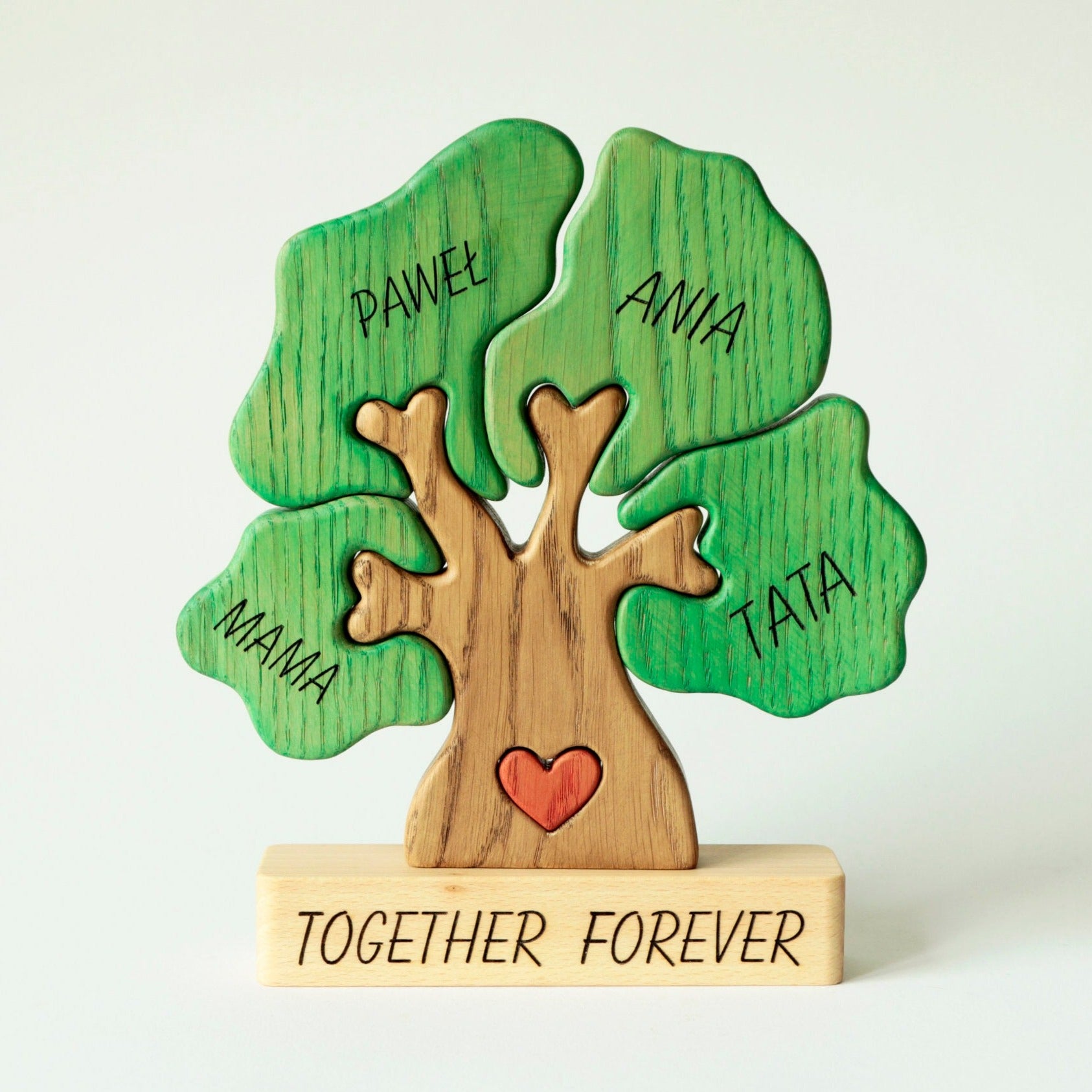 Loveyoufancy Up to 8 pcs-Loveyoufancy Wooden Family Tree Family Puzzle - Celebrate Family Bonds