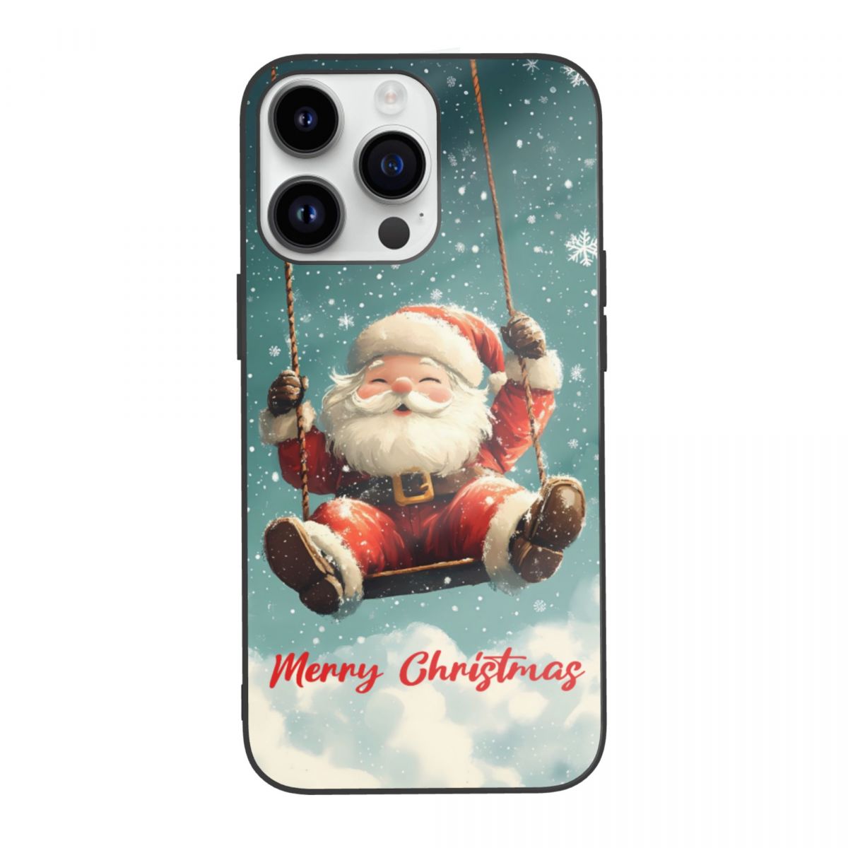 Santa Claus Phone Case - Merry Christmas Design, Cute Holiday Theme, Fits iPhone