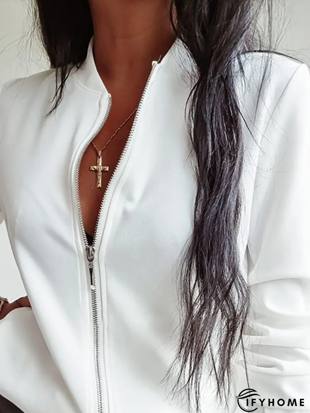 Long Sleeve Plain Knit coat | IFYHOME