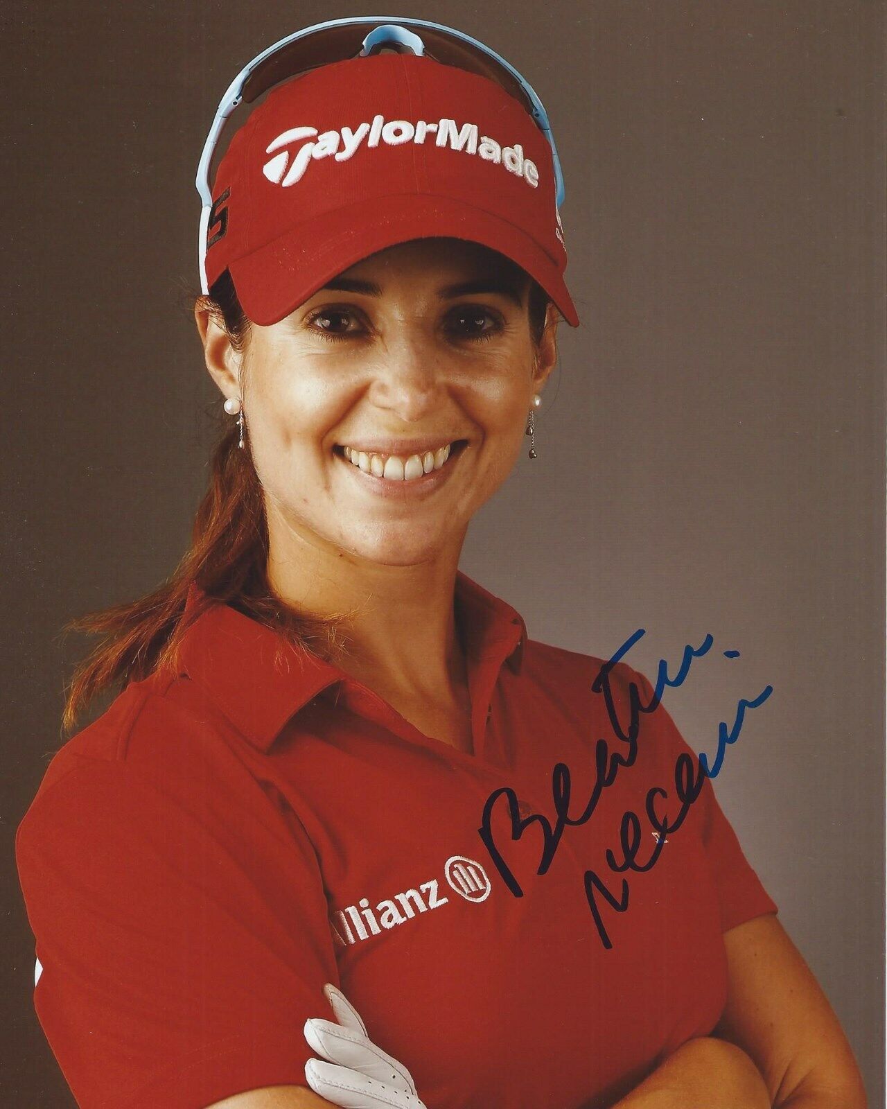 Beatriz Recari Signed 8×10 Photo Poster painting LPGA Autographed COA C