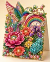 6pcs DIY Garden Diamond Painting 3D Greeting Card