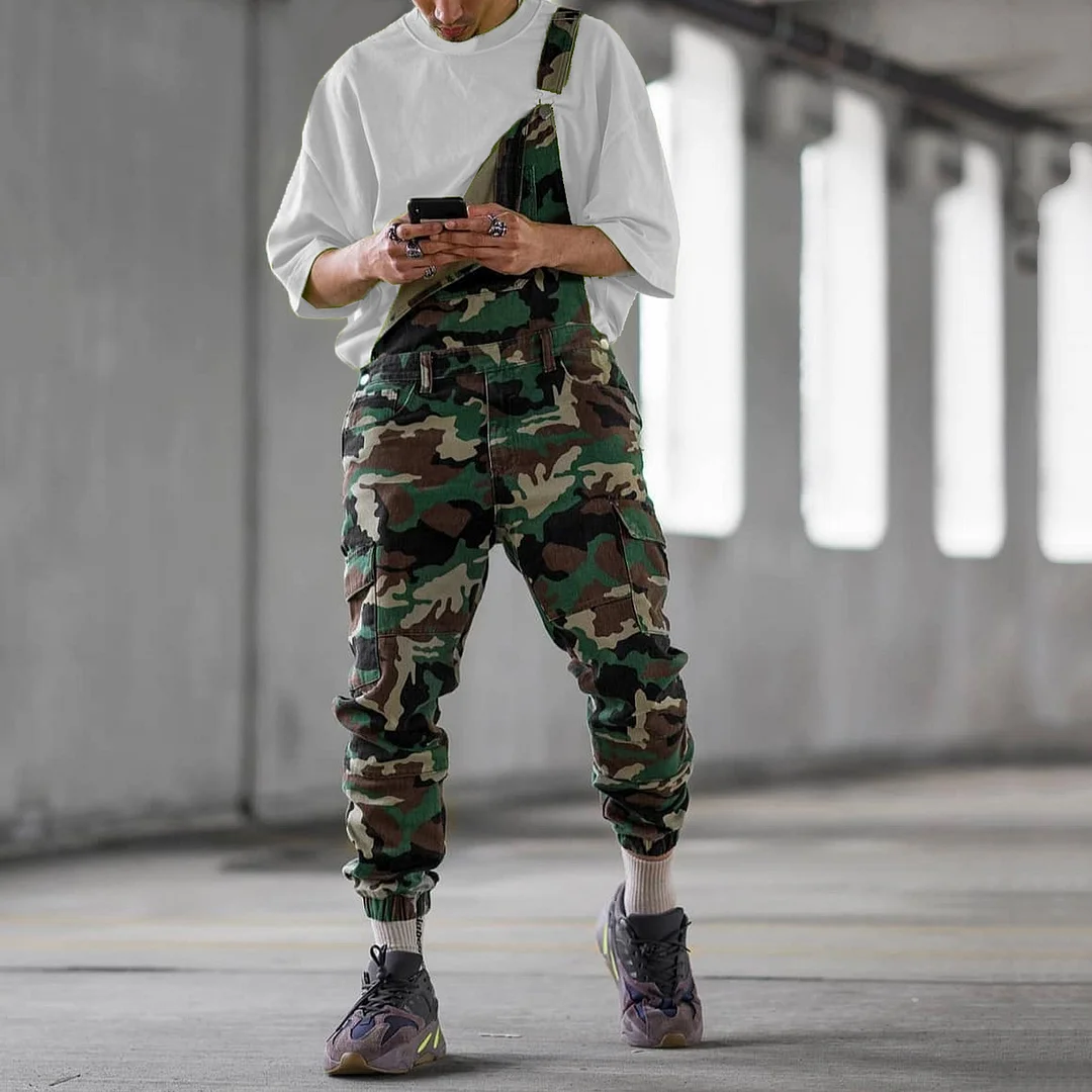 Fashion Camouflage Overalls
