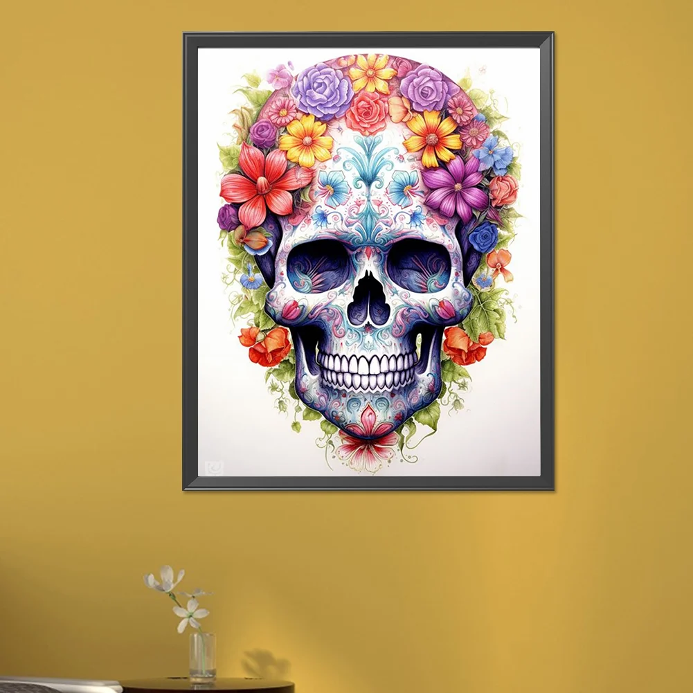 Full Round Diamond Painting 40*50cm - Skull