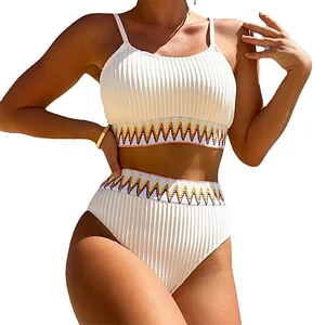 White minimalist swimsuit (M)