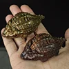 Chinese Alligator - shaped Coiled Incense Burner, Hand - Cast and Aged, Incense Art Ornament with the Meaning of Prosperous Fortune