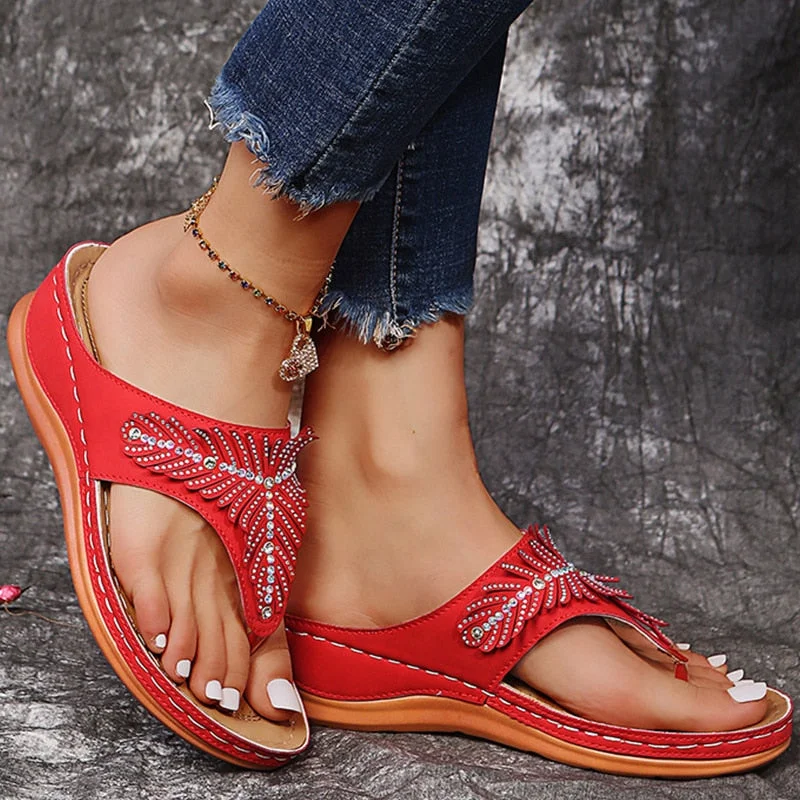 Women Sandals Soft Wedge Heels Sandals Summer Shoes Women Flip Flops Wedges Shoes For Women Summer Footwear Heel Chaussure Femme