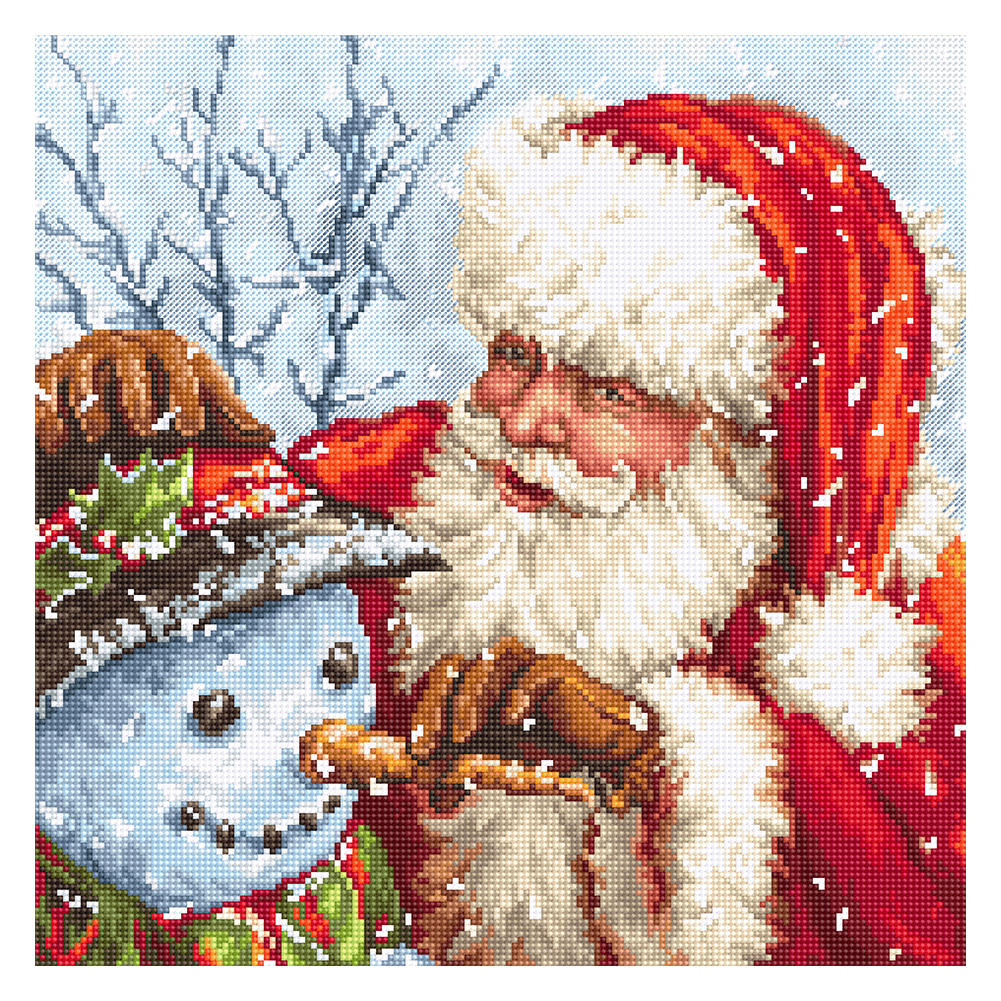 

Santa Claus - 11CT Stamped Cross Stitch - 40*40CM, 501 Original