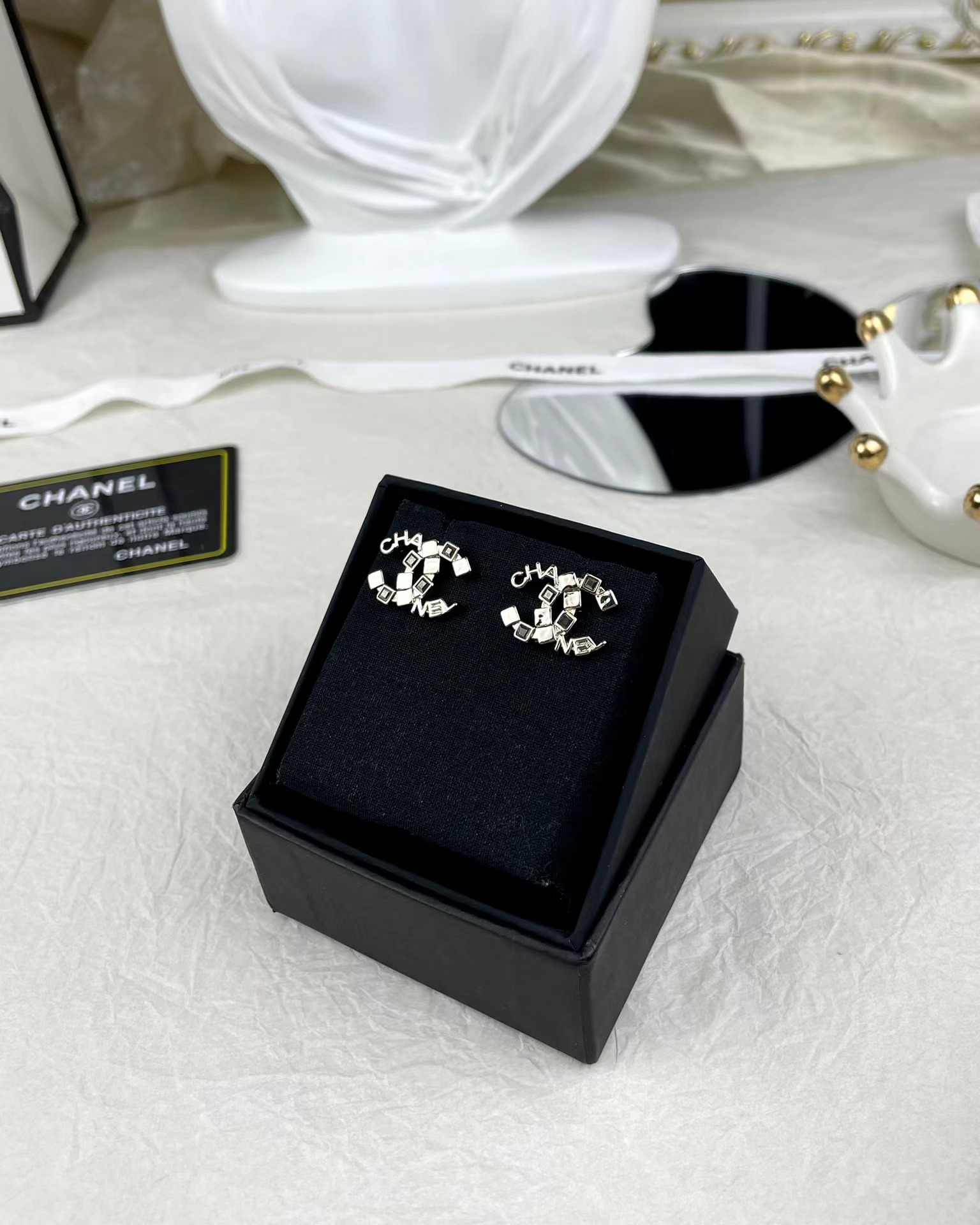 Buy replica Chanel Letters Double C Earrings and replica jewelry from PICKS Jewelry