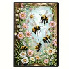 Flower Bee 5D DIY Diamond Art Painting Notebook Kit 50 Pages A5 Rhinestone Art Painting Notebook Kit for Adults Beginners Holiday Birthday Gift