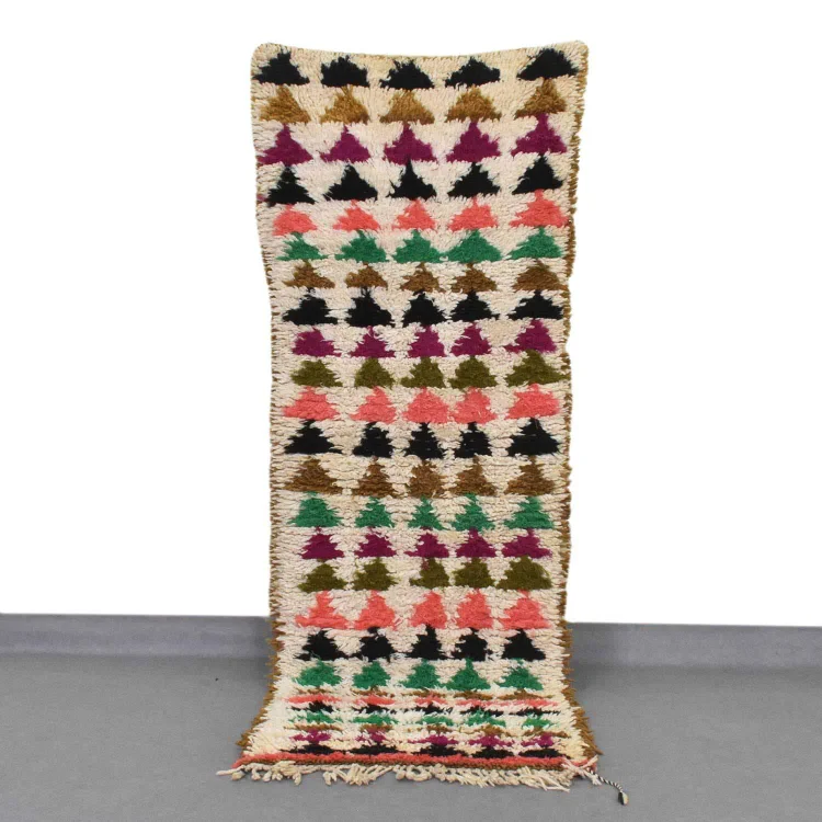 Bohemian Moroccan Vintage Azilal Rug (262 / 87 cm)  (8.6 / 2.8 ft)