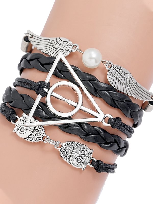 Minnieskull Western ethnic owl boho handmade bracelet - Minnieskull