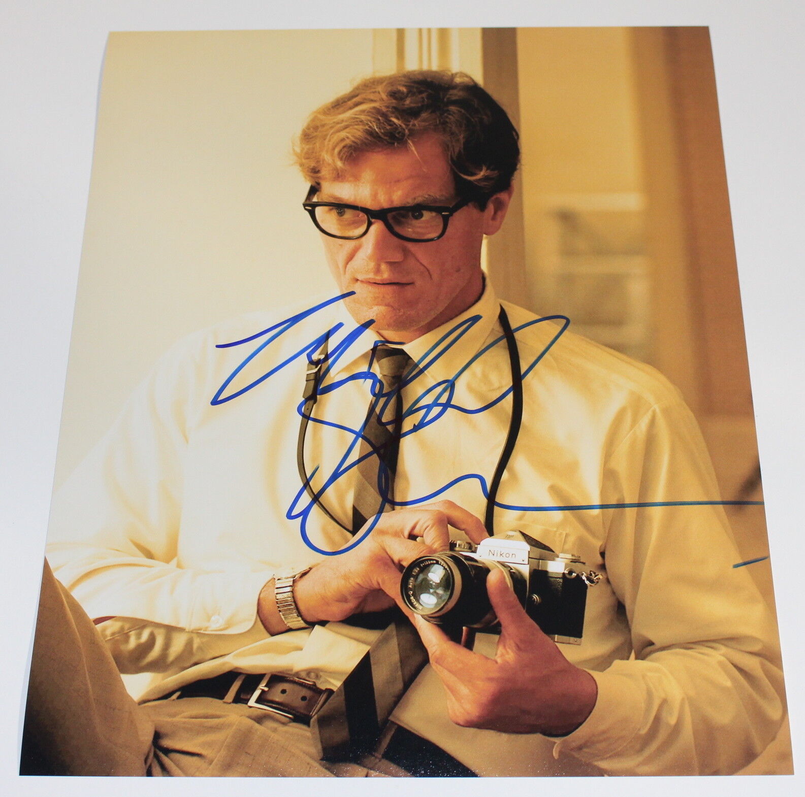 MICHAEL SHANNON SIGNED AUTHENTIC 'NOCTURNAL ANIMALS' 11X14 Photo Poster painting w/COA PROOF