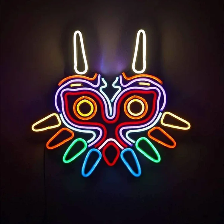 Animal Neon Sign Japanese Legend of Zelda Neon Light Game Room Bar Wall Bed Decor Halloween Christmas Personality Art Decoration Party