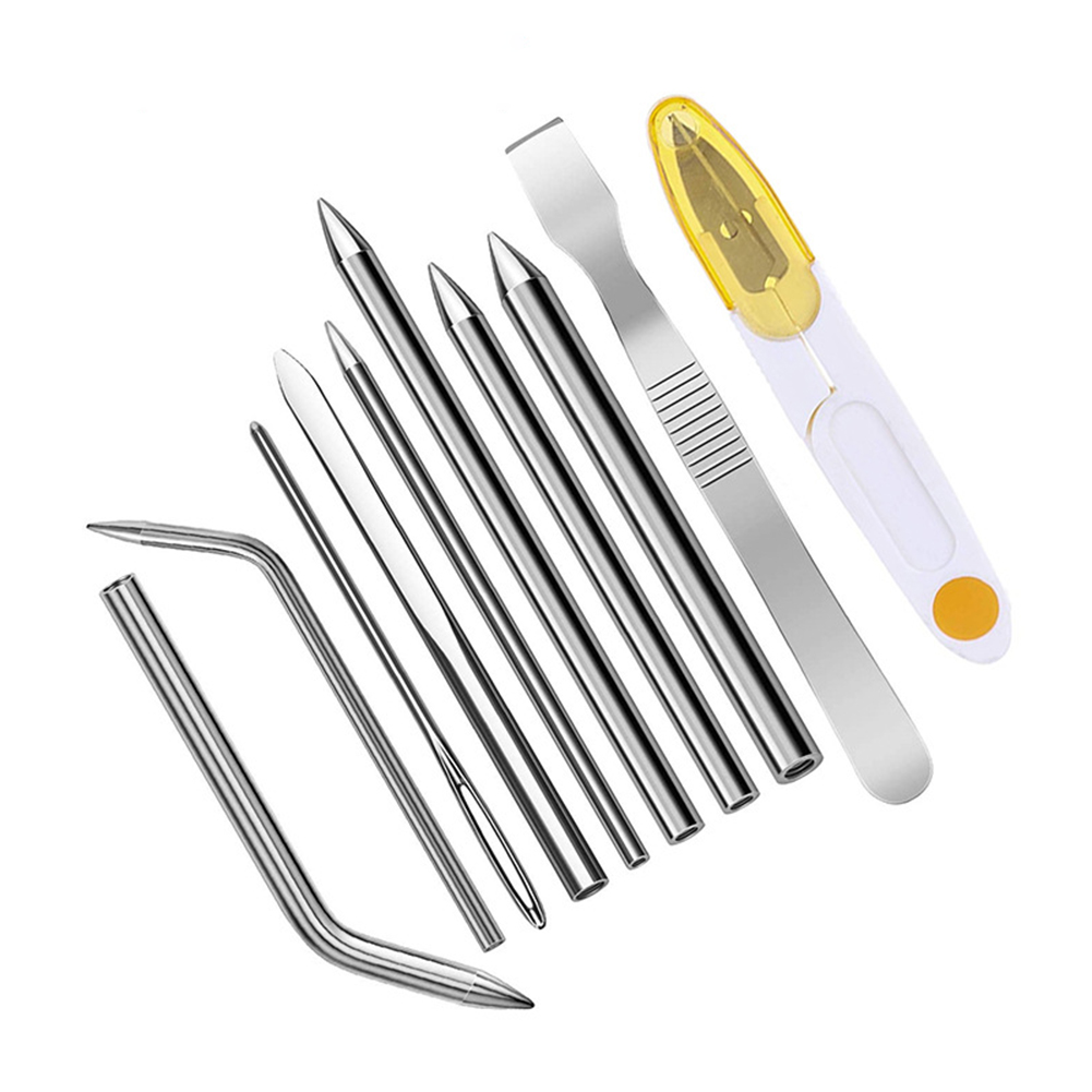 

Paracord Stitching Set Threaded Stainless Steel Needle Bracelet Flattener, 10pc, 501 Original