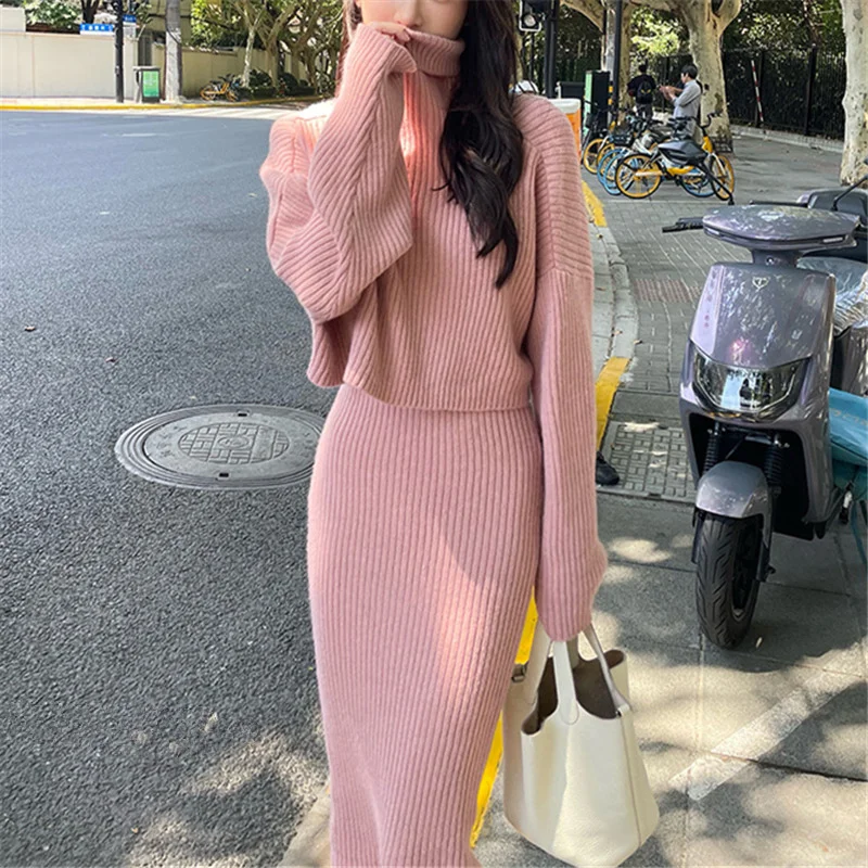 Ueong Ueong 2023 Socialite Royal Sister Fashion Senior Knit Top Skirt Two Sets Of Small Fragrant Wind Professional Suit Female