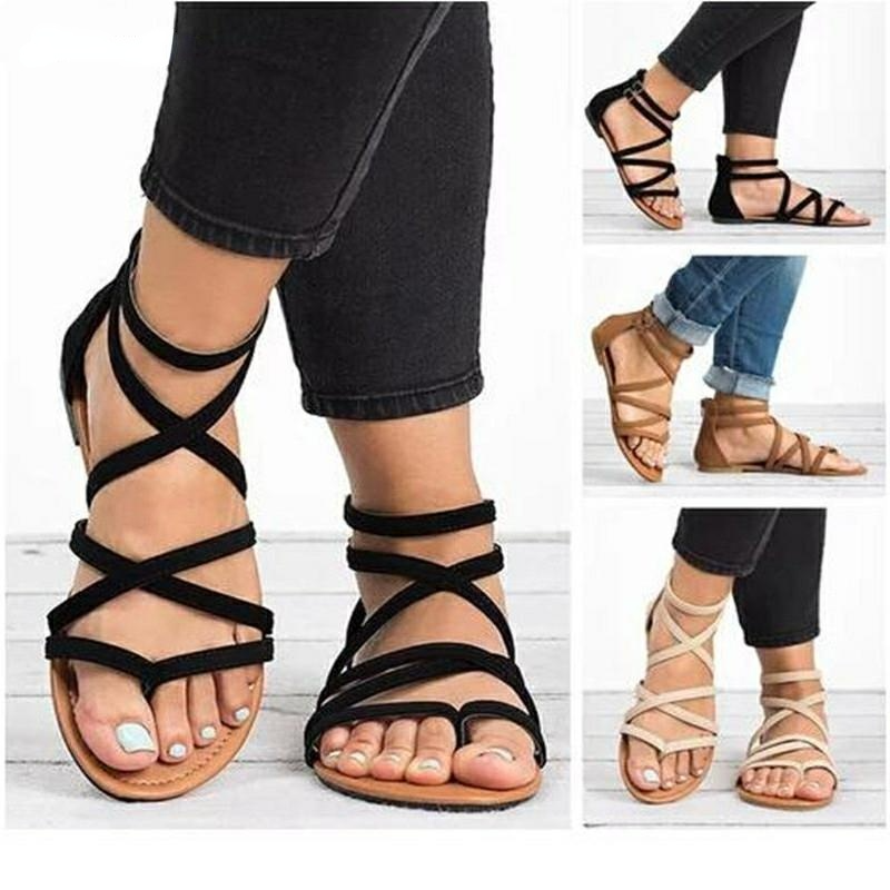 Vzzhome Summer Flip Flops Gladiator Sandals Shoes - vzzhome