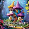 4 Pcs Mushroom Forest Coloring Book Set Mindfulness Art Books for Adults 