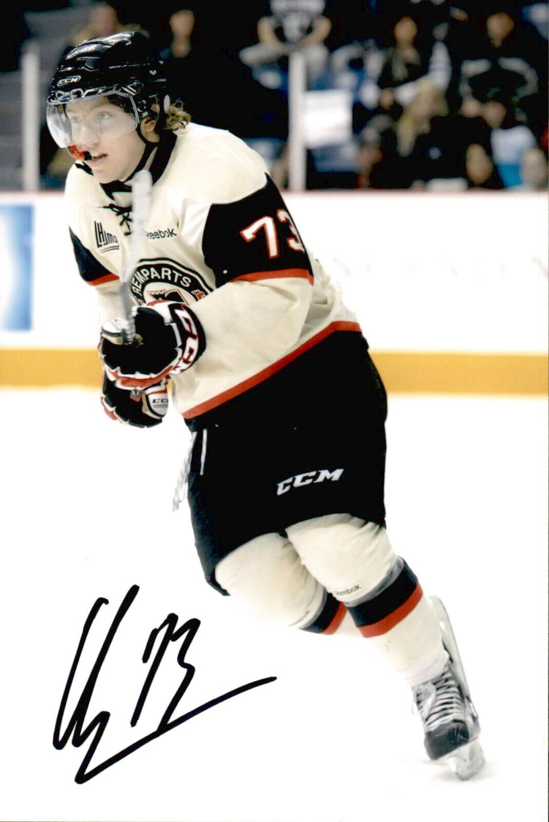 Adam Erne SIGNED autographed 4x6 Photo Poster painting QUEBEC REMPARTS / TAMPA BAY LIGHTNING #9