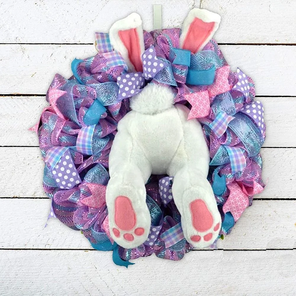 End Of The Month Sale！🐰Easter Bunny Door Wreath-BUY 2 Get 10 FREE Garden Insert ＆ 1 Garden Flag