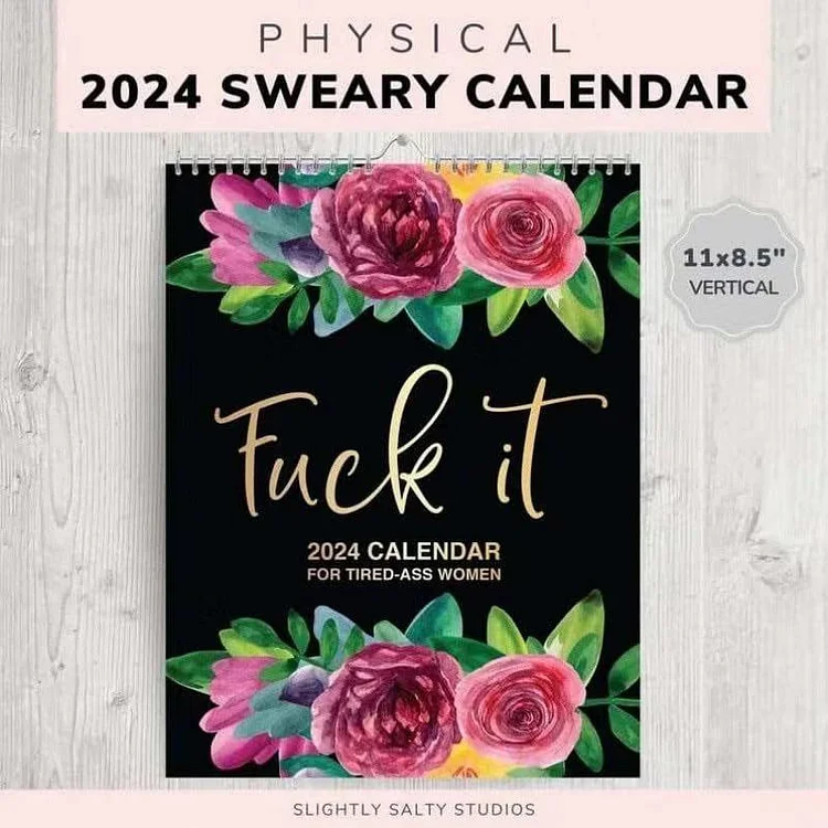 2024 Calendar for Tired Ass Women   Weloveplugs