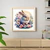 Bunny In Flowers - 18CT Stamped Cross Stitch 25*25cm/9.84*9.84in