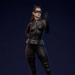 Pornhint Catwoman NSFW STL Model for Resin Printer Figure 3D Printing High Quality Diorama NSFW