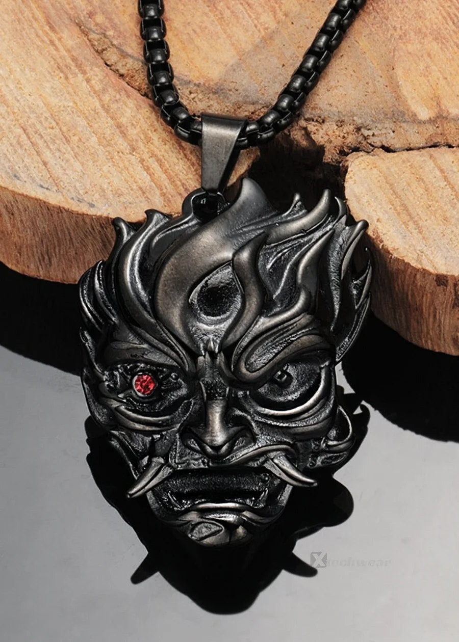 Oni Fire Necklace- Shop Darkwear Acc - X