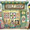 (US Only)Full Embroidery cotton Thread 14CT Printed Sewing House Cross Stitch40x40cm