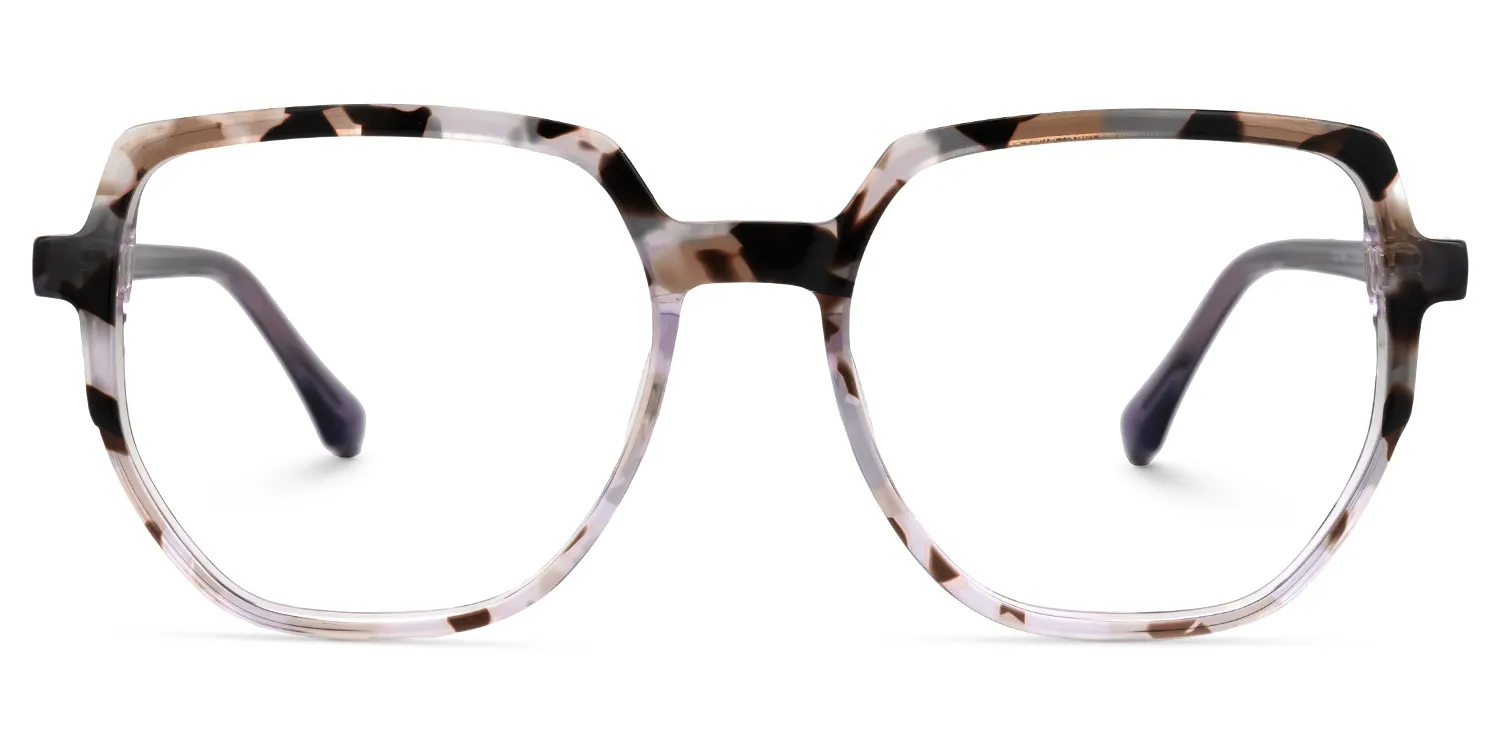Laddie Lila-Tortoise Quadratisch Brille Lila-Tortoise