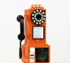 Decorative Telephones Model Retro Wall Mounted Phone Decoration Antique Vintage Rotary Dial Office Phone Ornament 