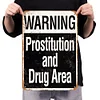 Warning Prostitution And Drug Area - Vintage Metal Signs(12*16Inch) - Warning