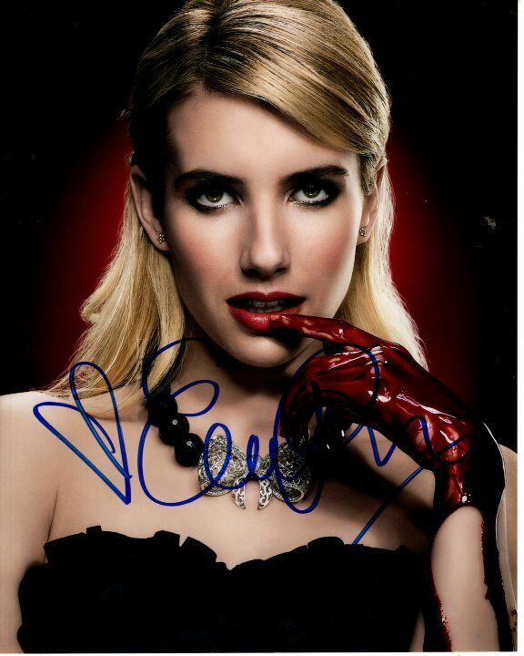 EMMA ROBERTS signed autographed 8x10 SCREAM QUEENS CHANEL OBERLIN Photo Poster painting