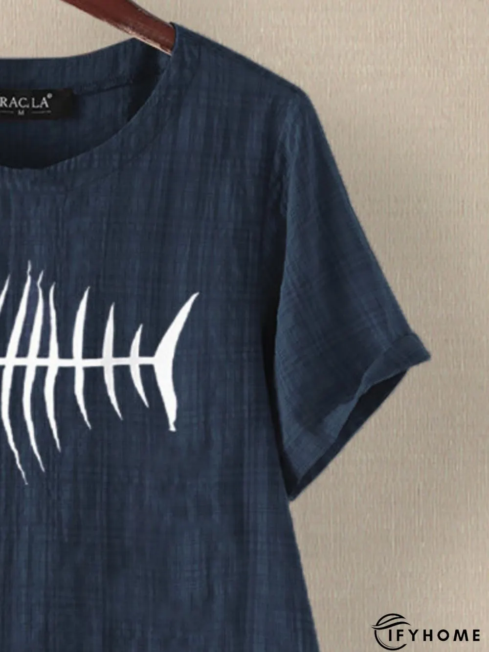 Cotton Casual Crew Neck Loose T-Shirts | IFYHOME