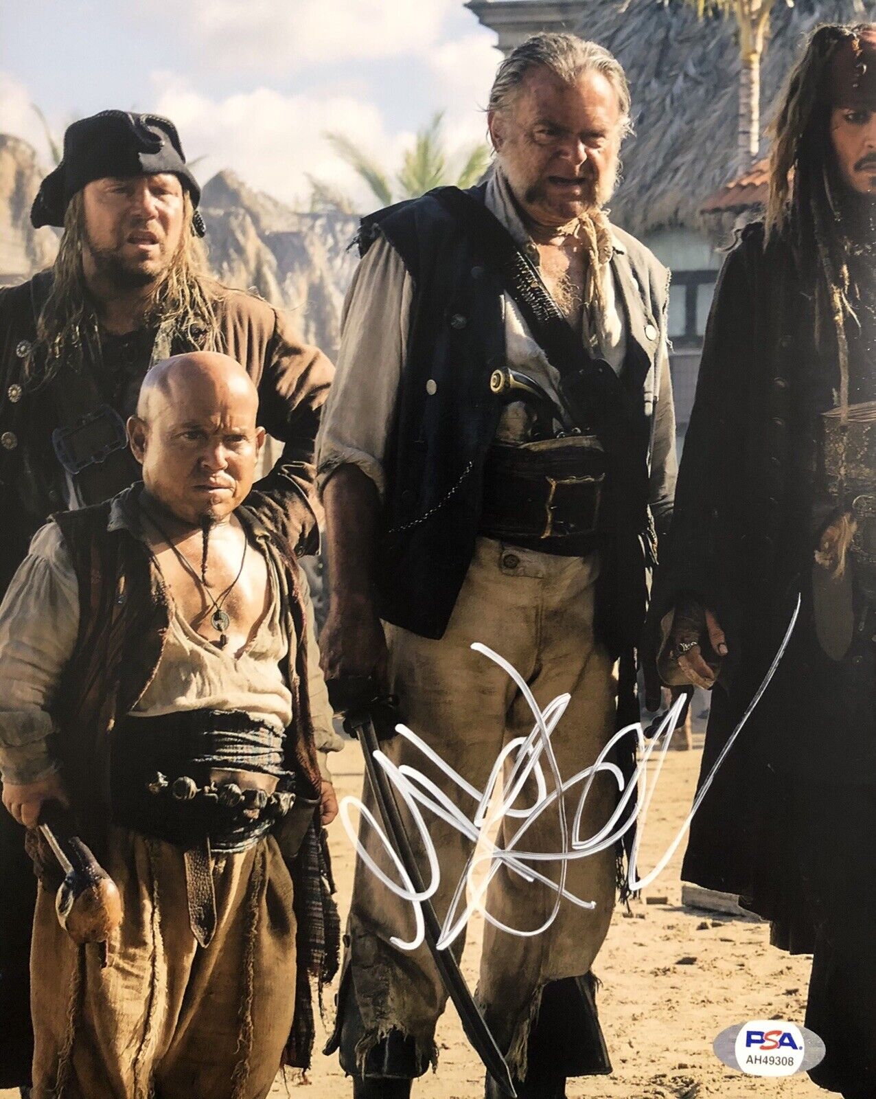 Martin Klebba Signed Pirates Of The Caribbean 8x10 Photo Poster painting Jack Sparrow Psa/Dna