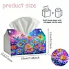 DIY Diamond Art Tissue Box Holder Butterfly Flower PU Leather Diamond Art Desktop Organizer Resin Rhinestone Storage Organizers Gem Art Home Office Decor Craft Gift