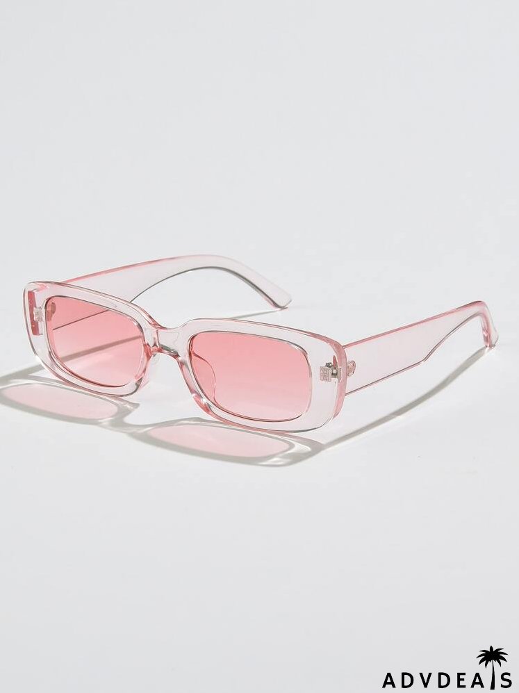 Clear Frame Tinted Lens Sunglasses