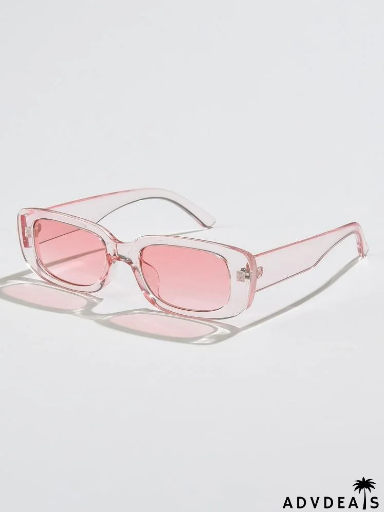 Clear Frame Tinted Lens Sunglasses