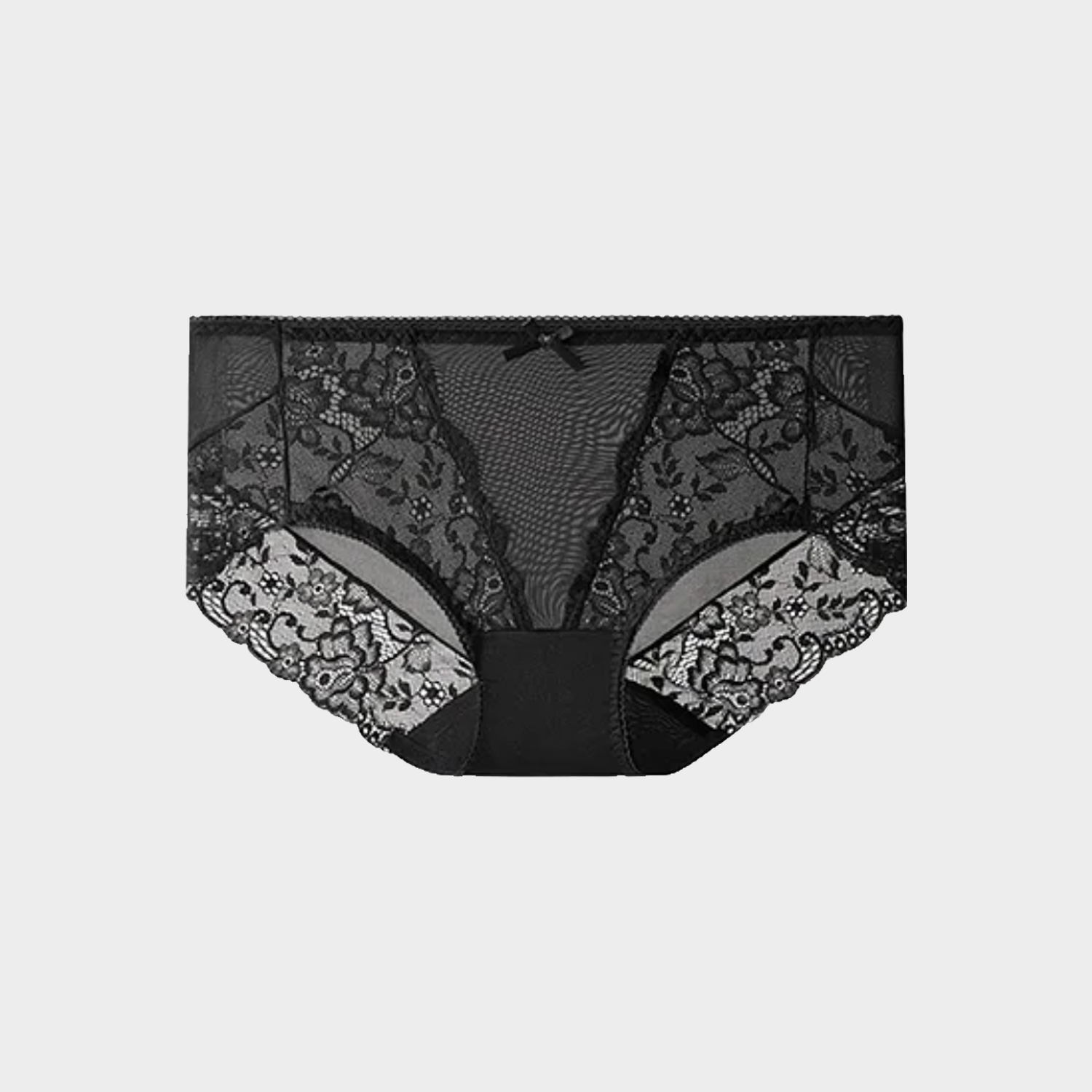 100% Silk Lace Panties Mid-Waist Breathable REAL SILK LIFE