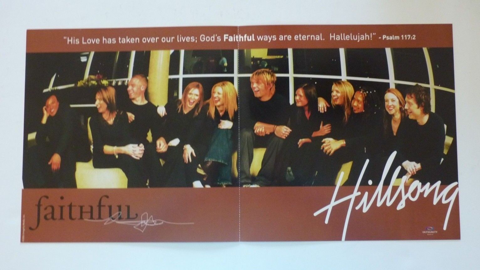 Hillsong Faithful LP Record Photo Poster painting Flat 12x24 Poster