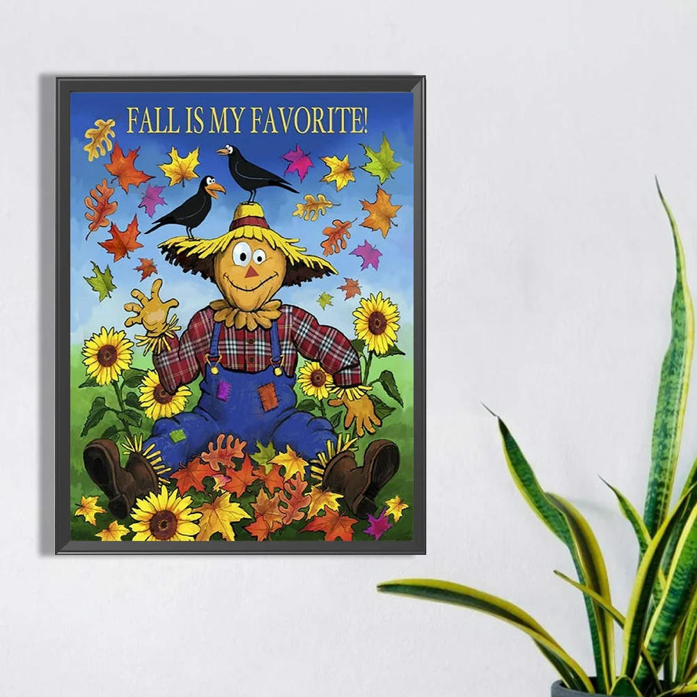 Diamond Painting - Full Round Drill - Scarecrow(Canvas|30*40cm)