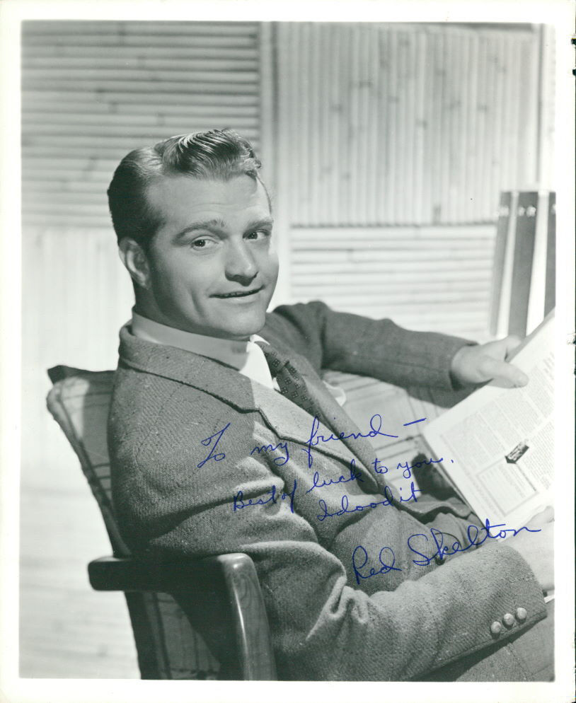 Red Skelton (Vintage, Inscribed) signed Photo Poster painting COA