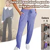 Gioiacombo&trade; Nuovi pantaloni sportivi casual larghi semplici da donna