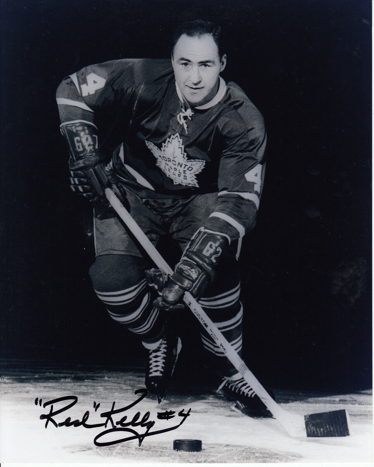 Red Kelly #1 8x10 Signed w/ COA Toronto Maple Leafs 033119