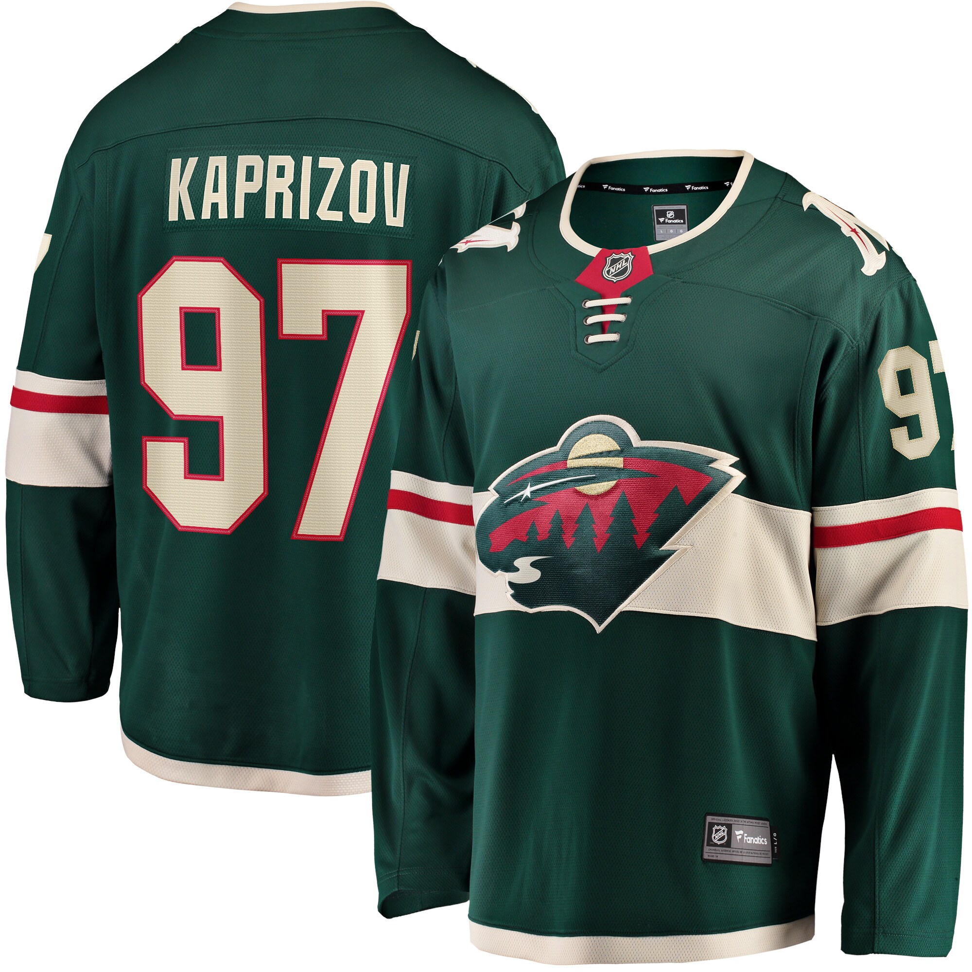 Kirill Kaprizov Minnesota Wild Fanatics Home Breakaway Replica Jersey – Green mysite
